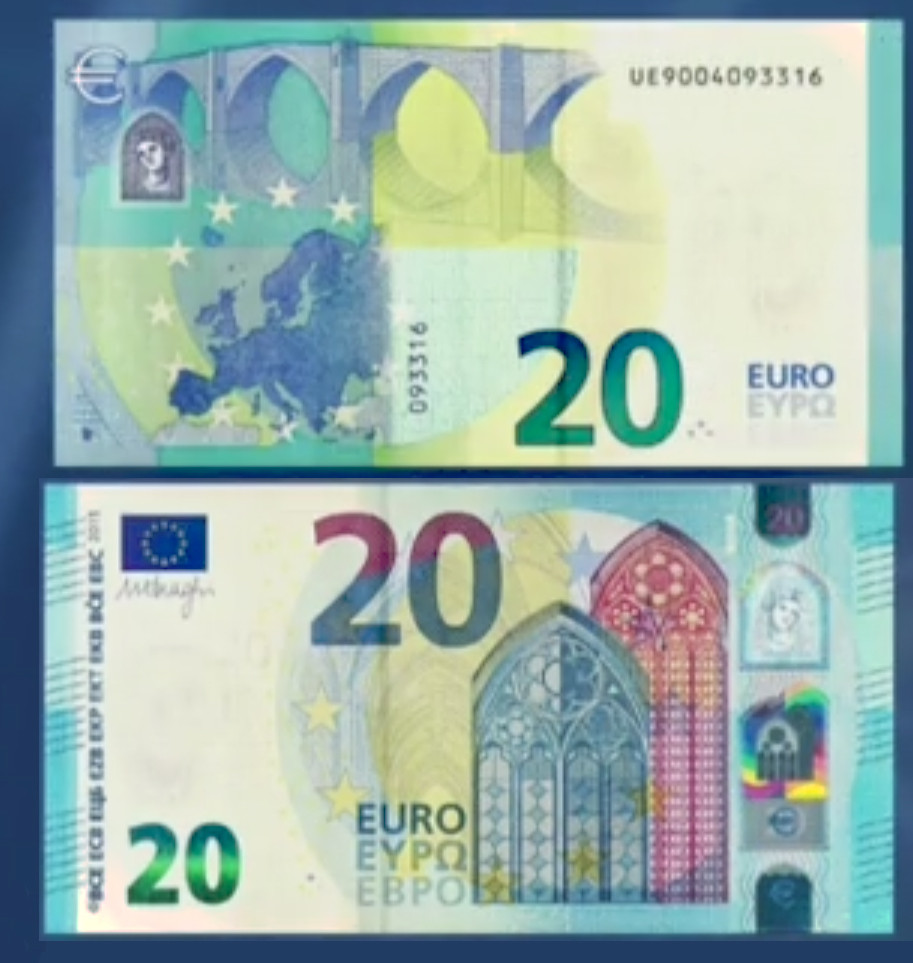 noua bancnota de 20 de euro