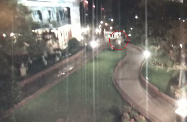 Aparitie bizara pe aleile de la Disneyland. Ce au surprins camerele de supraveghere in toiul noptii: VIDEO