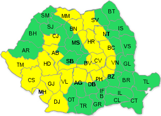 COD GALBEN de ninsori si viscol pana sambata in aproape toata tara. Efectele pe care le aduce ciclonul mediteranean
