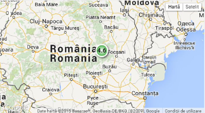 CUTREMUR in Romania. Ce magnitudine a avut seismul de luni, cel mai mare din 2015