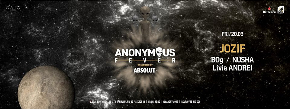 Anonymous Fever - Jozif, Bog, Nusha, Livia Andrei - Gaia Boutique Club