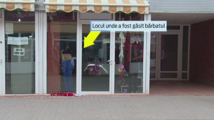 Descoperire sinistra intr-un magazin din Dambovita. Un barbat a fost gasit spanzurat, in vitrina unui magazin