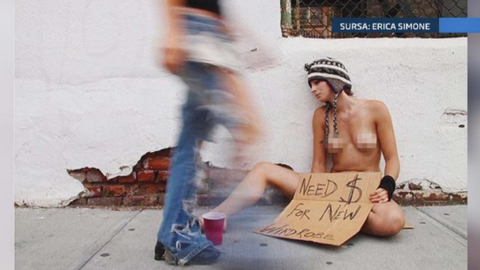 A pozat goala in mai multe locuri publice din New York si acum va publica un album foto. Cum arata tanara