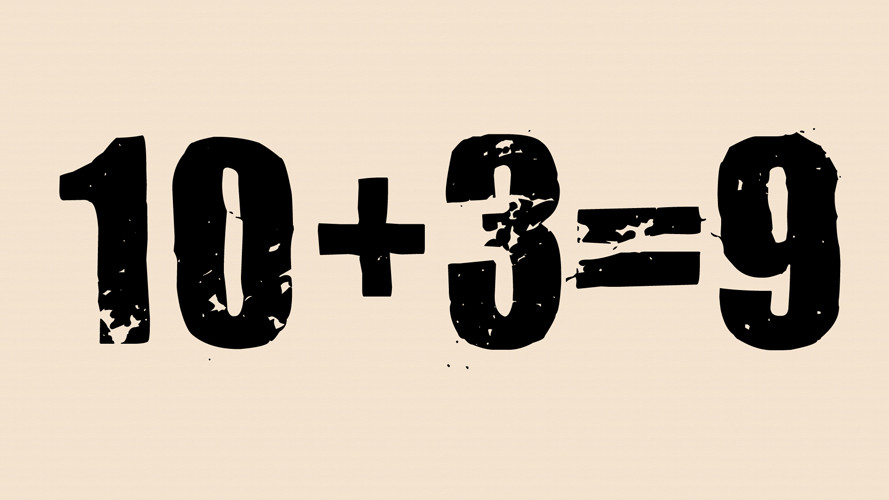 Problema lui Busu. Cum se poate ca 10+3 sa fie egal cu NOUA