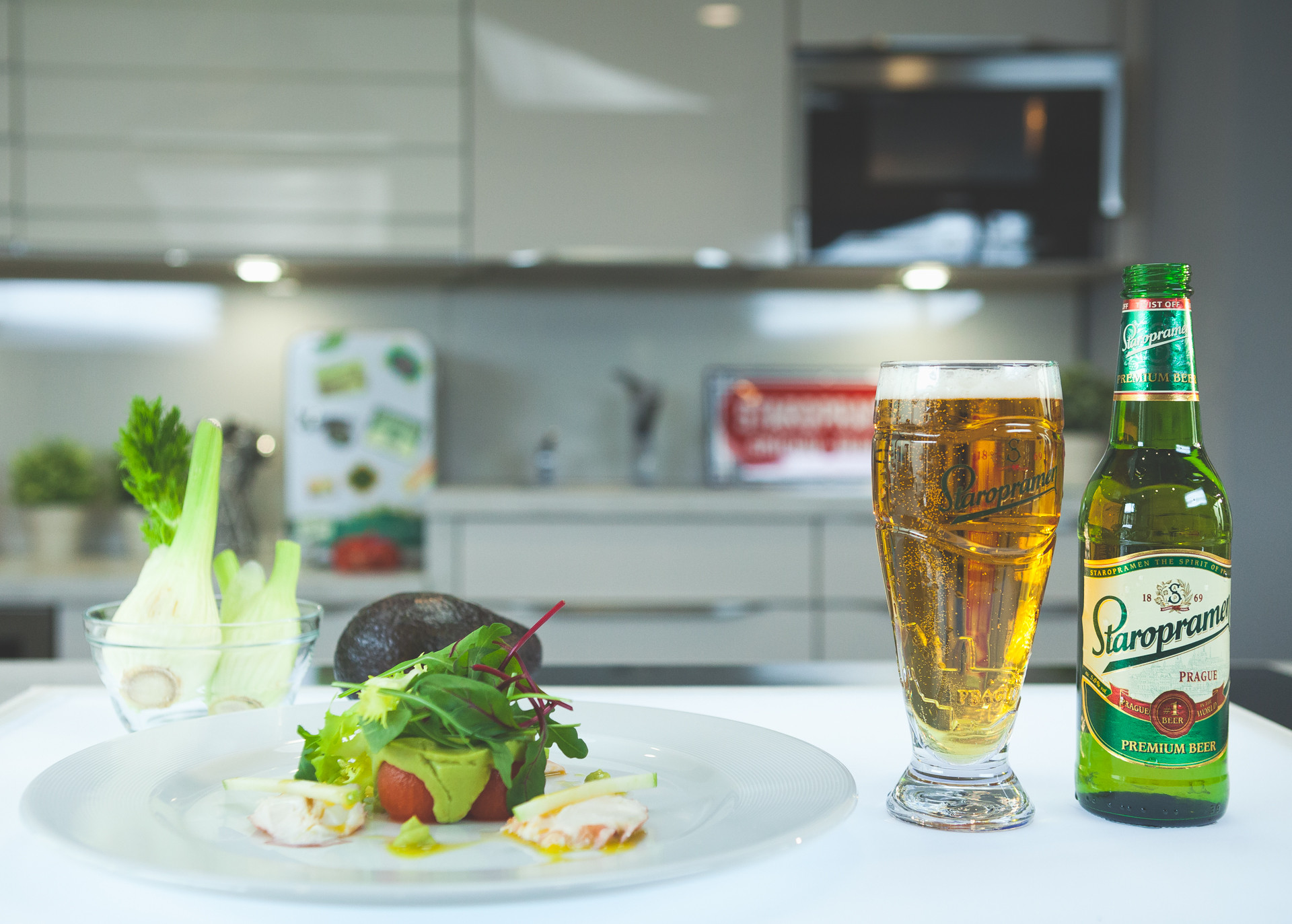 bere Staropramen cu mancare