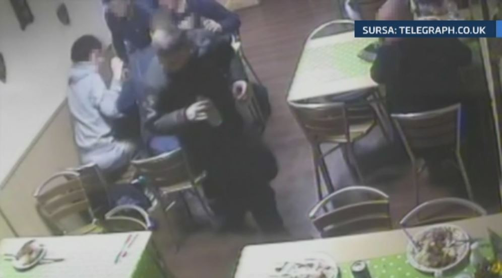 Camera de supraveghere. Un britanic a incercat sa scape de nota de plata de la restaurant cu ajutorul unui soarece