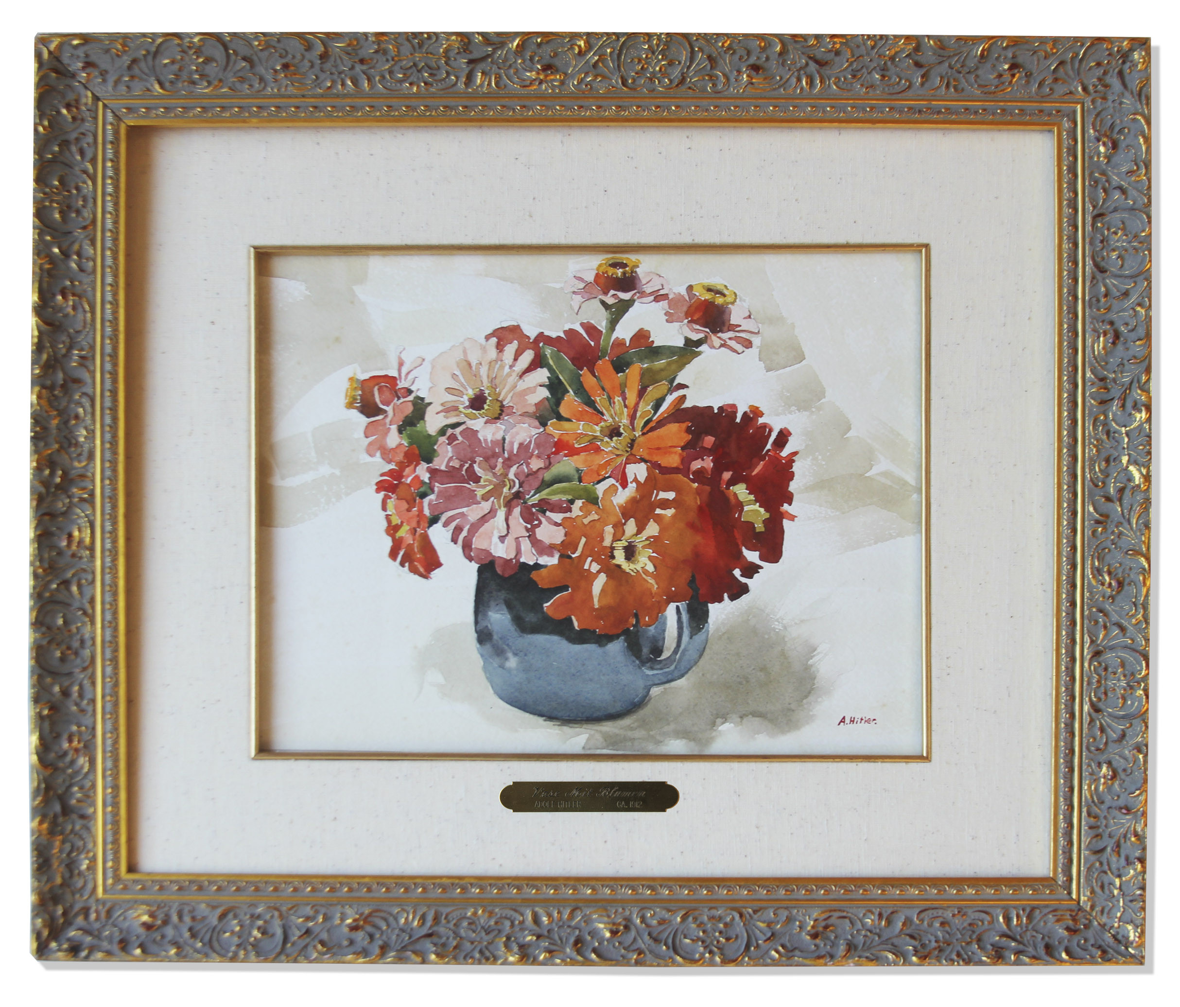 Cu ce pret se vinde un tablou cu flori pictat de Hitler. Singurul care a vrut sa i-l cumpere a fost un colectionar evreu