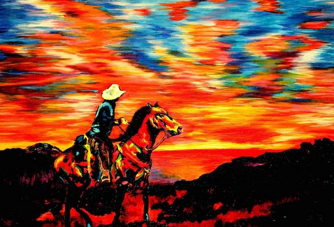 Si-a descoperit talentul la pictura dupa ce a ramas orb. Tablourile realizate de un barbat din SUA depasesc orice imaginatie