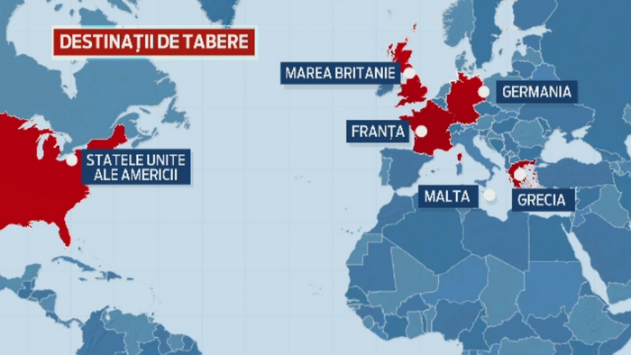 Taberele in strainatate sunt tot mai populare in Romania. Parintii platesc pentru o excursie pana la 3.000 de dolari