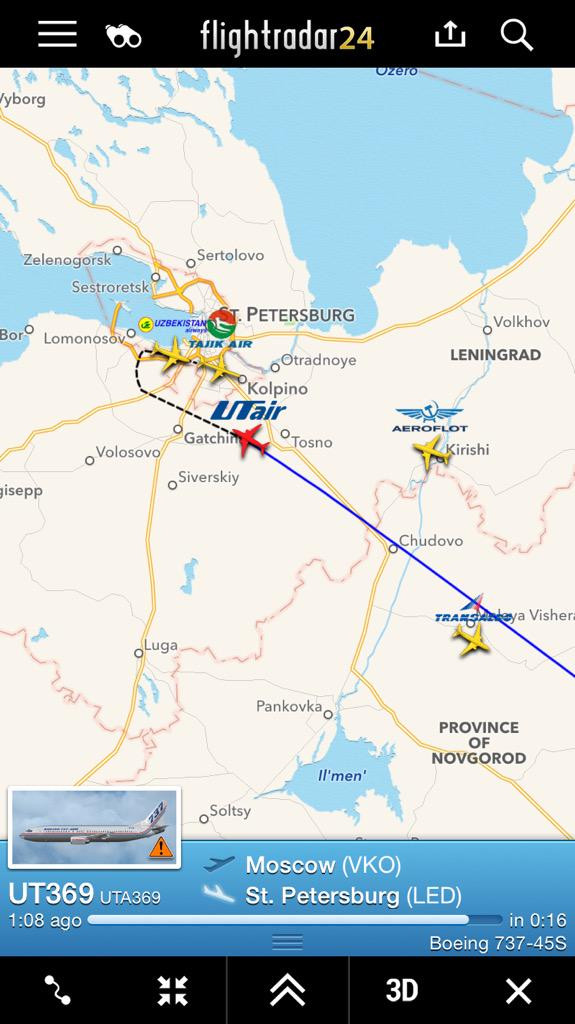 Avionul rusesc a aterizat in siguranta pe aeroportul din Sankt Petersburg. "Niciun pasager nu a fost ranit"
