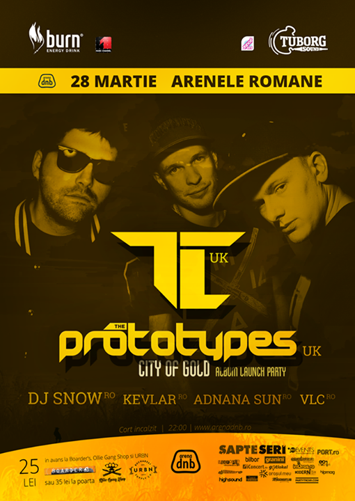 TC, The Prototypes - City of Gold - album launch tour - Arenele Romane