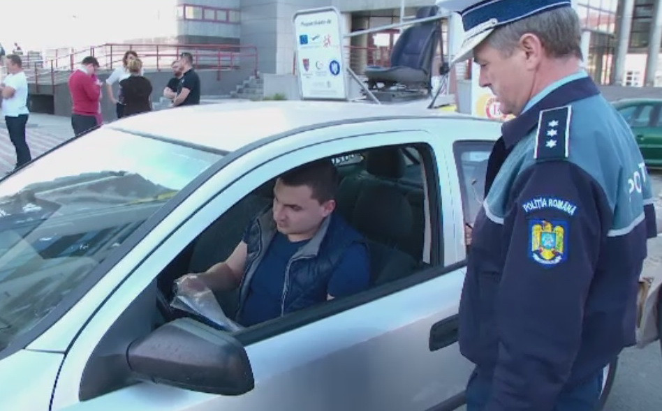 Ce au patit soferii din Baia Mare dupa ce au fost prinsi fara centura, in timpul unui control: "Un pic socant. E prima data"