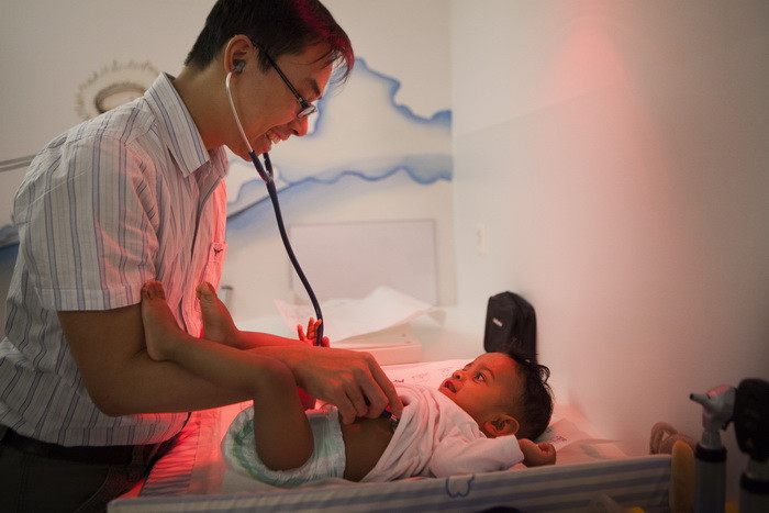 Semnul neobisnuit cu care un bebelus s-a nascut in frunte. Ce spun medicii despre aparitia inedita