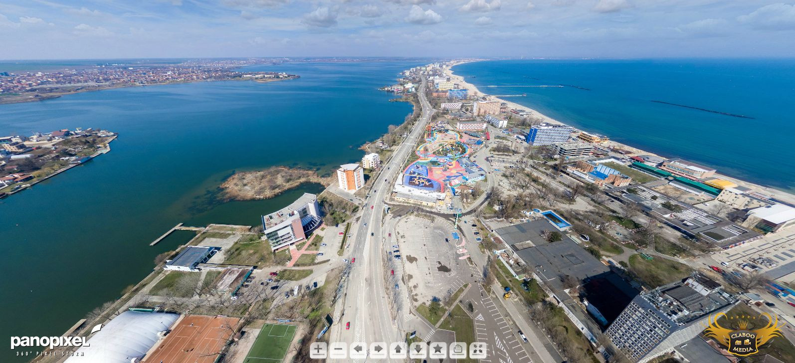 Cum arata statiunea Mamaia inaintea deschiderii sezonului estival. Panorama 360 de grade