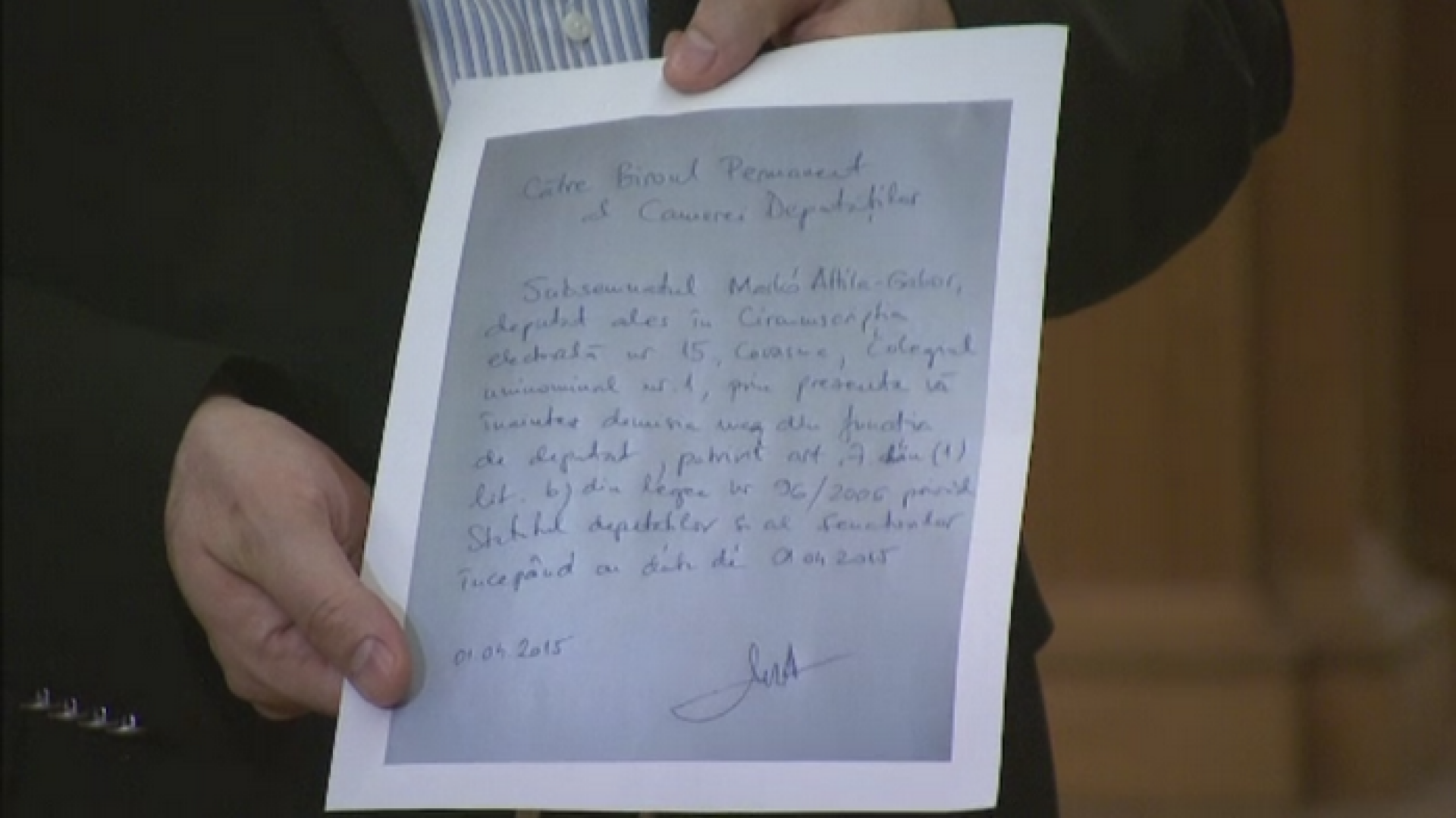 Demisia deputatului Marko Attila nu poate fi acceptata de Parlament. Mesajul transmis de liderul UDMR pe Facebook