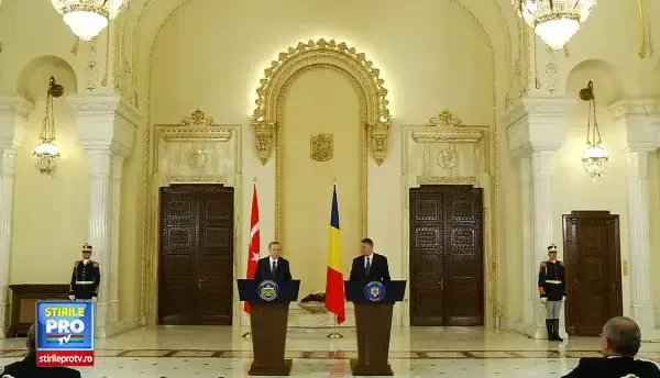 Imagini de la intalnirea lui Klaus Iohannis cu presedintele turc Recep Tayyip Erdogan
