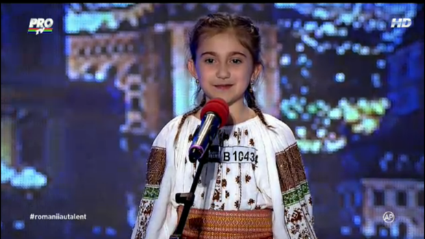"Esti o minune!" Fetita care a emotionat pe toata lumea atunci cand a intrat pe scena la Romanii au Talent