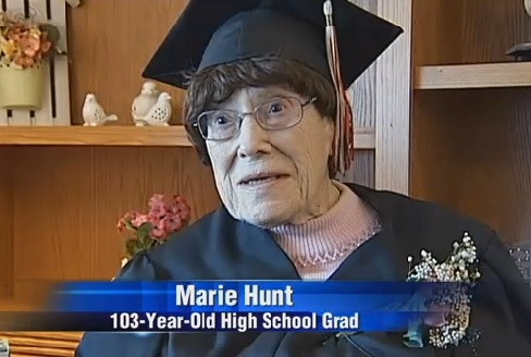 O femeie din Wisconsin a absolvit liceul la varsta de 103 ani si intentioneaza sa se inscrie la facultate