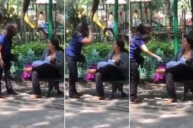 Ce pateste o mama care isi alapteaza bebelusul in parc: "Nu ti-e rusine? Sunt copii aici". Clipul a devenit viral pe Facebook