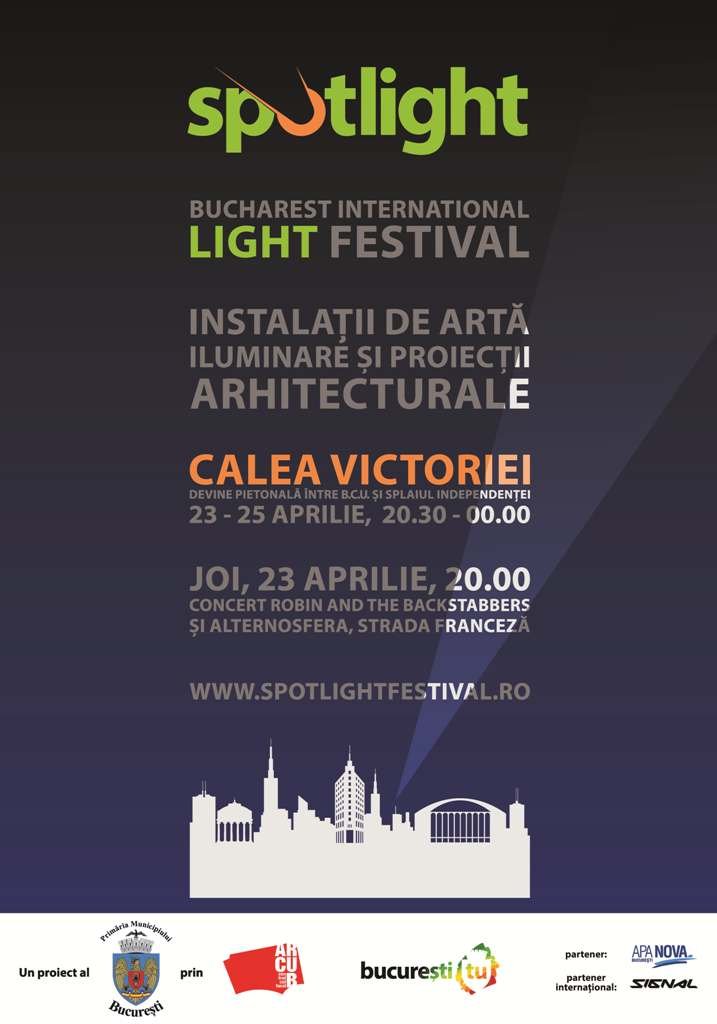 Spotlight - Festivalul International al Luminii - Calea Victoriei