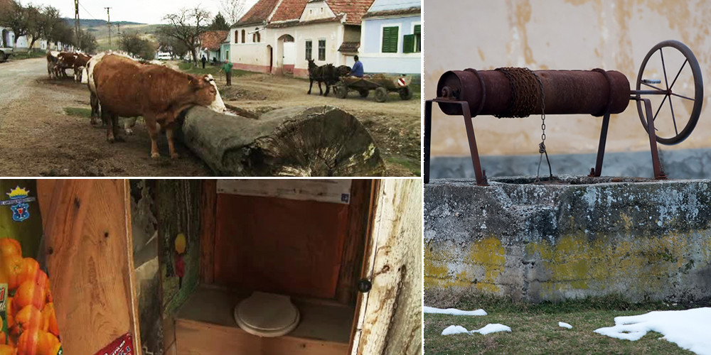 Oamenii pentru care vasul de toaleta este un bibelou inutil. Cat de simplu ar fi ca satele Romaniei sa aiba apa si canalizare