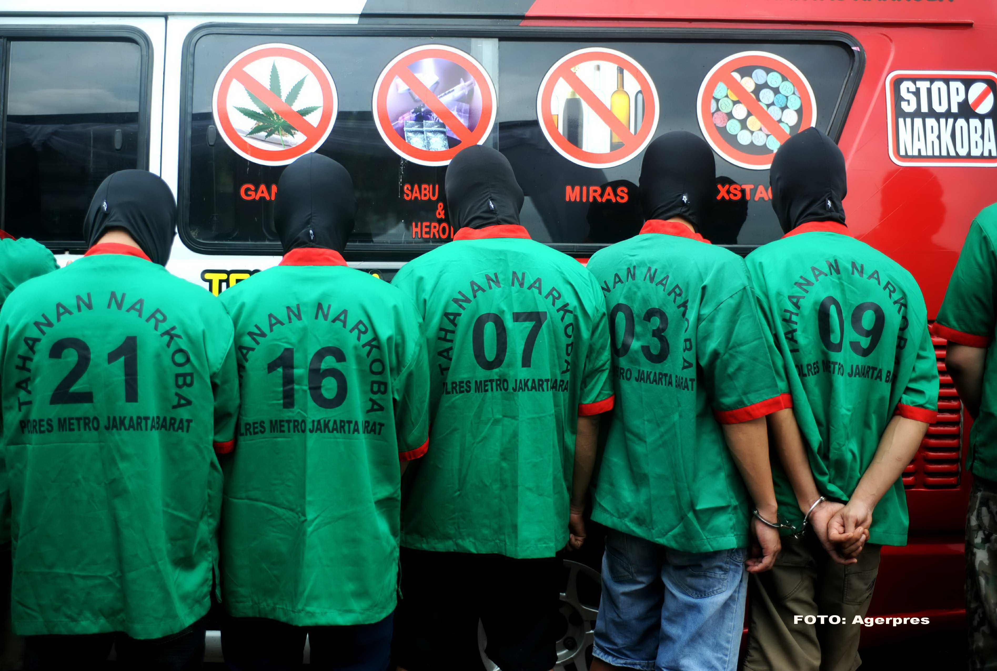 Indonezia nu are mila. Noua traficanti de droguri au fost anuntati ca vor fi executati