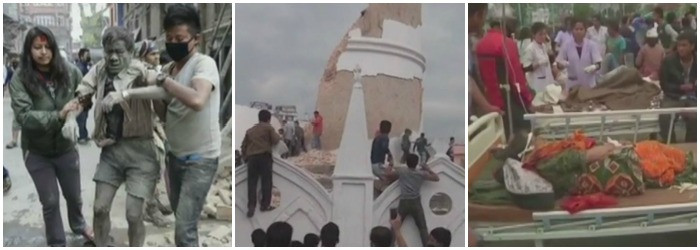 Cutremurul din Nepal. Peste 4200 de morti si 8500 de raniti. Imaginile filmate cu drone arata dimensiunile catastrofei. VIDEO