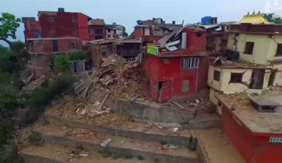 Imagini filmate cu drona: Dezastrul cauzat de cutremurul din Nepal