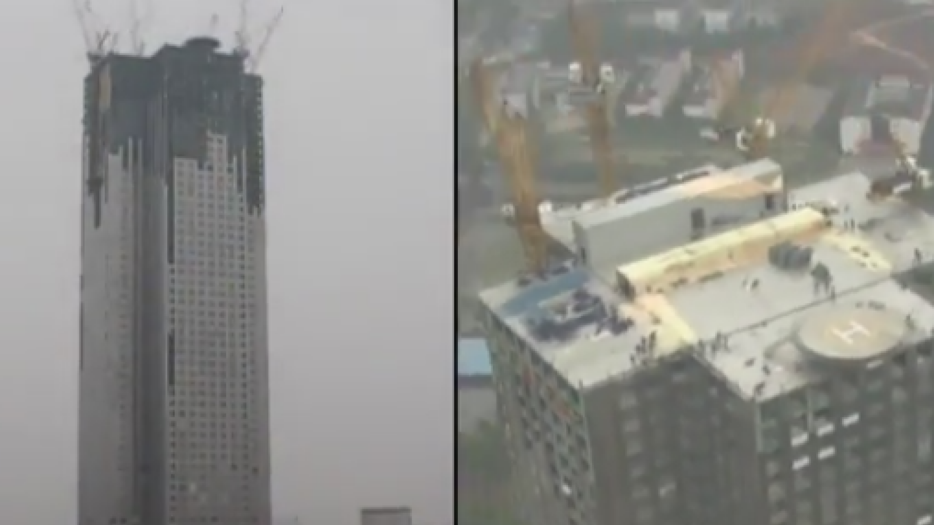 Chinezii au construit un zgarie-nori de 57 de etaje in doar 19 zile. Cladirea are sute de apartamente si birouri. VIDEO