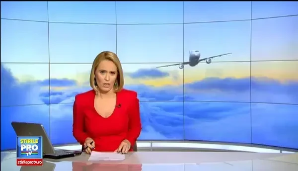 Scandal la bordul unei curse Tarom spre Amsterdam, provocat de un barbat nervos. Echipajul a aplicat procedura standard