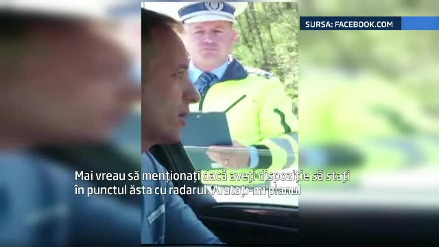 Cazul soferului care a transformat un dialog cu un politist intr-un viral pe Facebook. "Sa-mi aratati metrologia radarului"