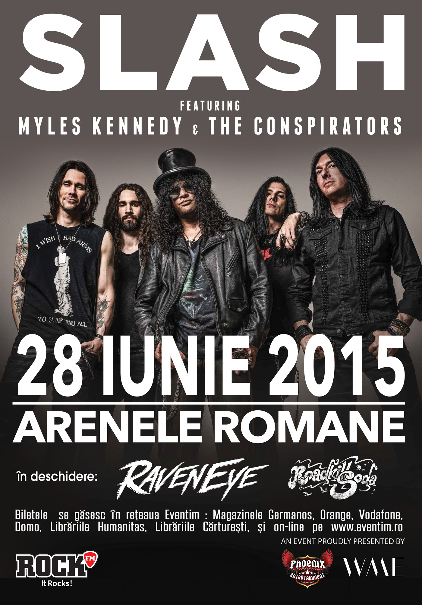RoadKillSoda canta in deschiderea concertului Slash ft. Myles Kennedy and The Conspirators
