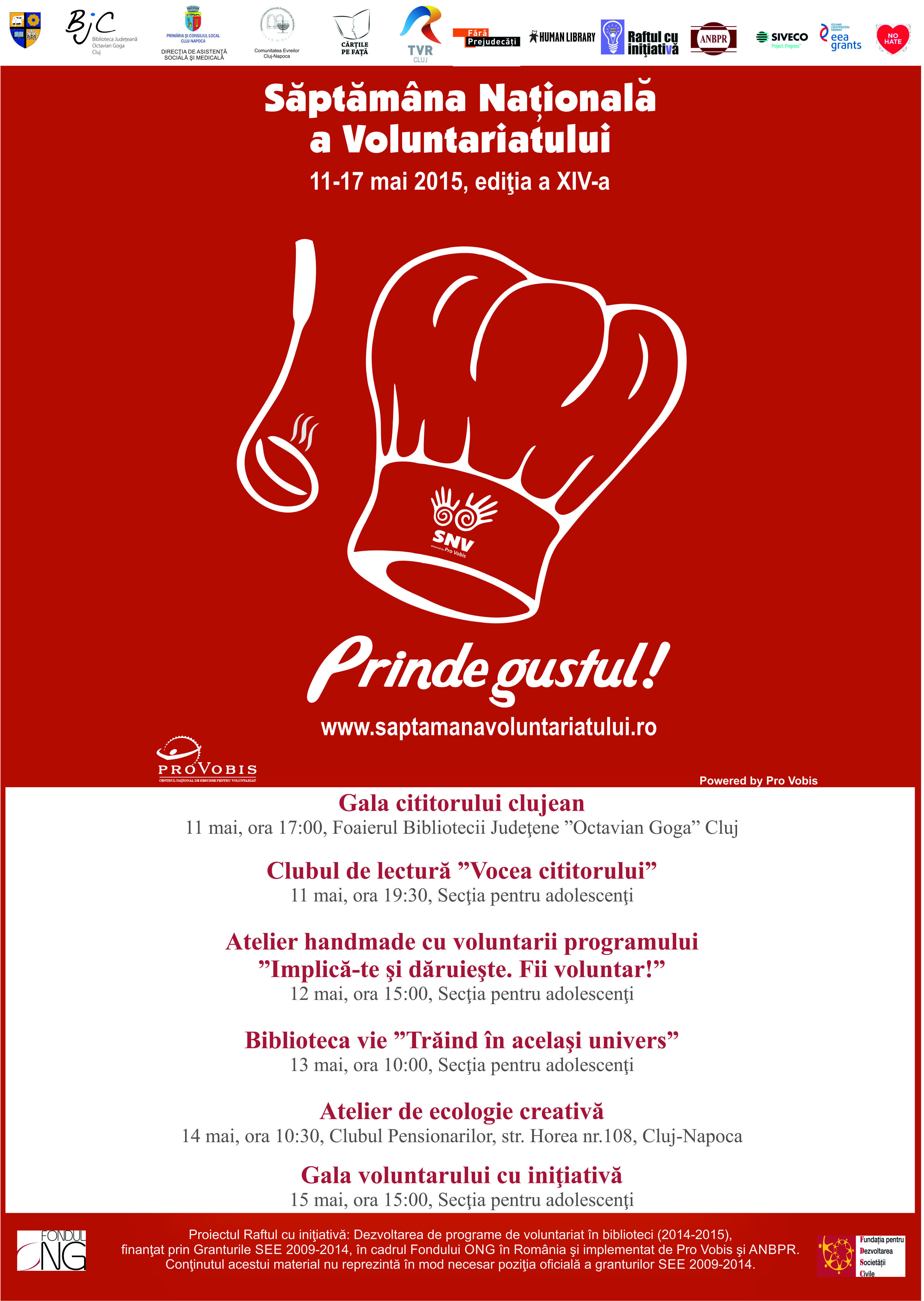 Saptamana Nationala a Voluntariatului la Biblioteca Judeteana „Octavian Goga”
