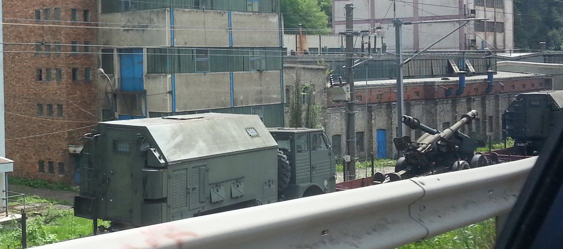 transport militar in Gara Sinaia