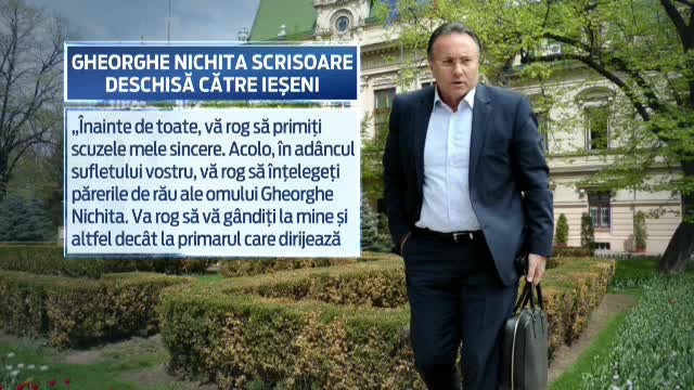 Gheorghe Nichita le cere scuze locuitorilor Iasiului: "Nu am fost niciodata un las. Nu voi fi nici acum"