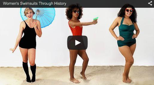 Cum s-a schimbat costumul de baie pentru femei de-a lungul istoriei. VIDEO