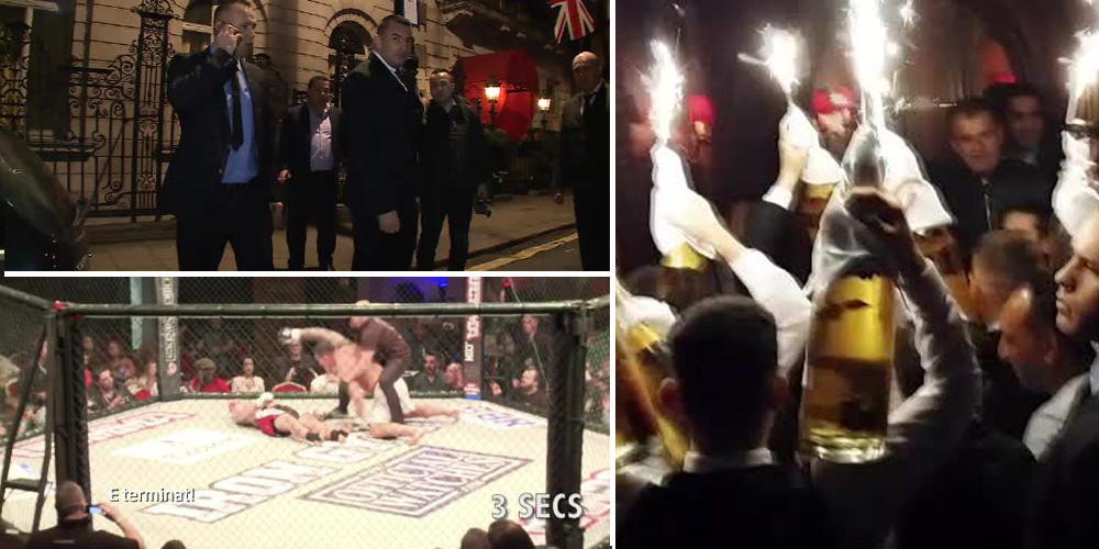 Gladiatorii lumii moderne: romanii care ii apara pe bogatii si puternicii lumii. Conflicte cu mafia rusa, sampanie si vedete