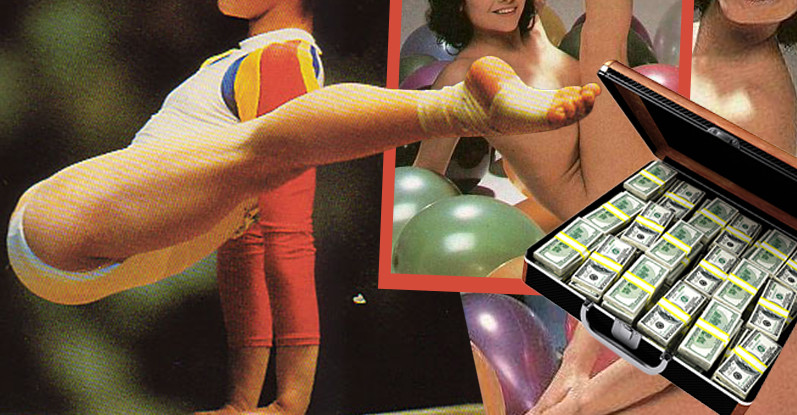 Poze nemaivazute cu o mare gimnasta de la noi. Sportiva a fost fotografiata complet dezbracata