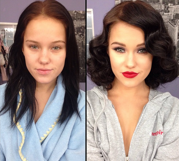 Cum arata actritele din filmele pentru adulti inainte sa fie machiate. Transformarile lor sunt spectaculoase