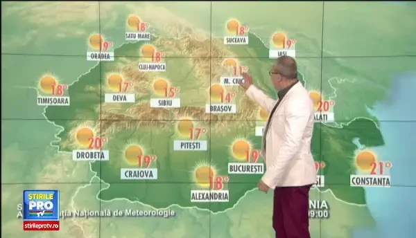 Vreme calda luni, cu temperaturi de pana la 30 de grade si sanse mici de ploaie. Prognoza meteo pentru urmatoarele 3 zile