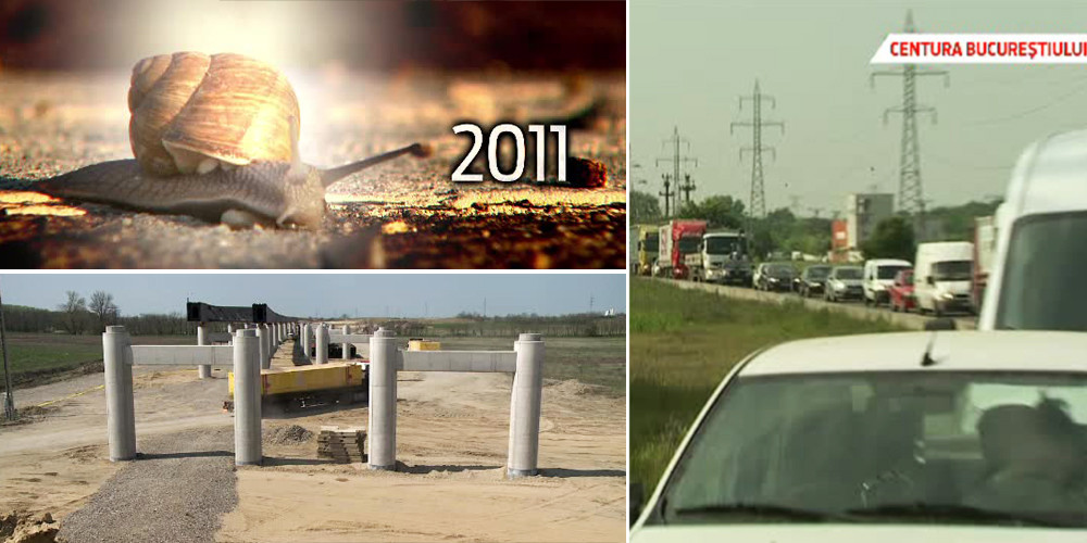 Constructorii de autostrazi, mai inceti decat un melc. Ce inseamna "lucrarile incep luni" pentru un sef de la Drumuri