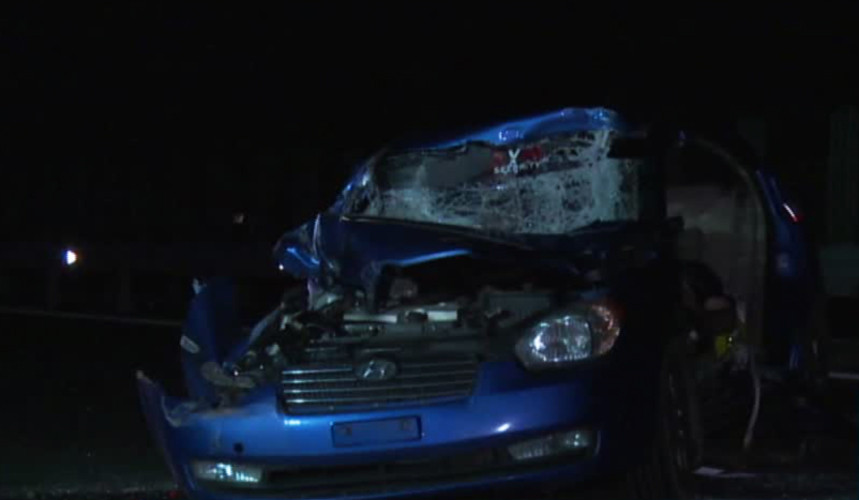 Accident cu semne de intrebare pe A1: unul dintre paznicii autostrazii a intrat intr-un TIR. Cine era cu el in masina