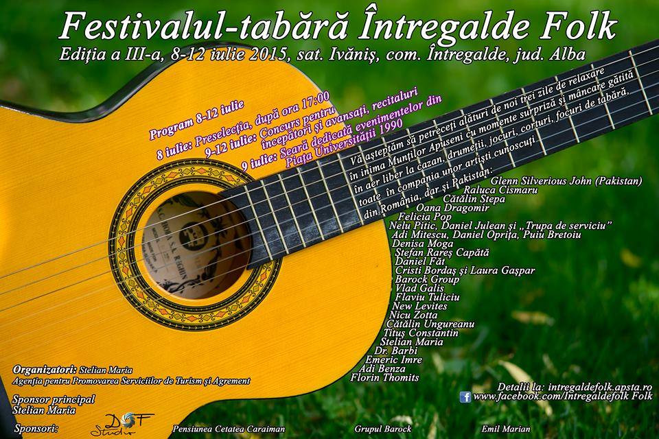 Festivalul Intregalde Folk din Alba aniverseaza 25 de ani de la evenimentele din Piata Universitatii