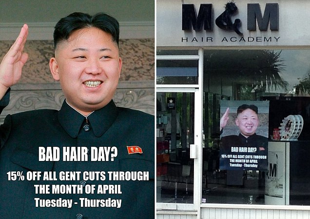 Un britanic a folosit imaginea lui Kim Jong-un pentru a-si promova coaforul. Ce s-a intamplat la scurt timp