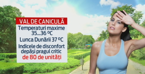 Romania a fiert la peste 35 de grade si urmeaza inca 2 zile de canicula. Sute de apeluri de ajutor au fost date la Ambulanta