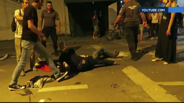 Declaratii contradictorii dupa ce un tanar ar fi fost impuscat de un politist in centrul Capitalei. Ce spun martorii