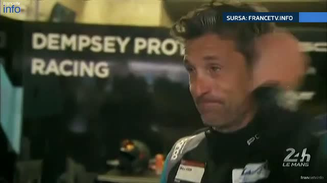 Actorul Patrick Dempsey, in lacrimi. Starul din "Anatomia lui Grey" a pierdut cursa auto "Le Mans"