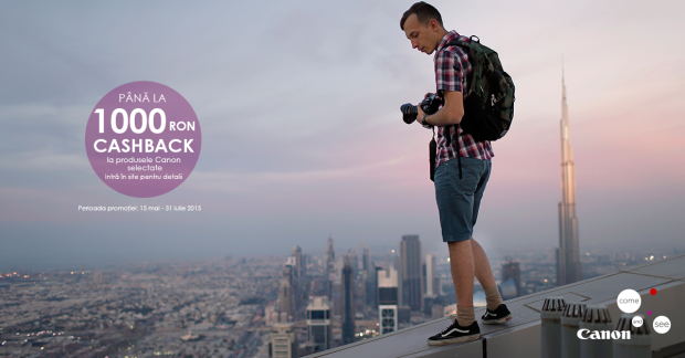 Cumperi un produs Canon si primesti bani inapoi! Poti castiga pana la 1.000 de lei (P)