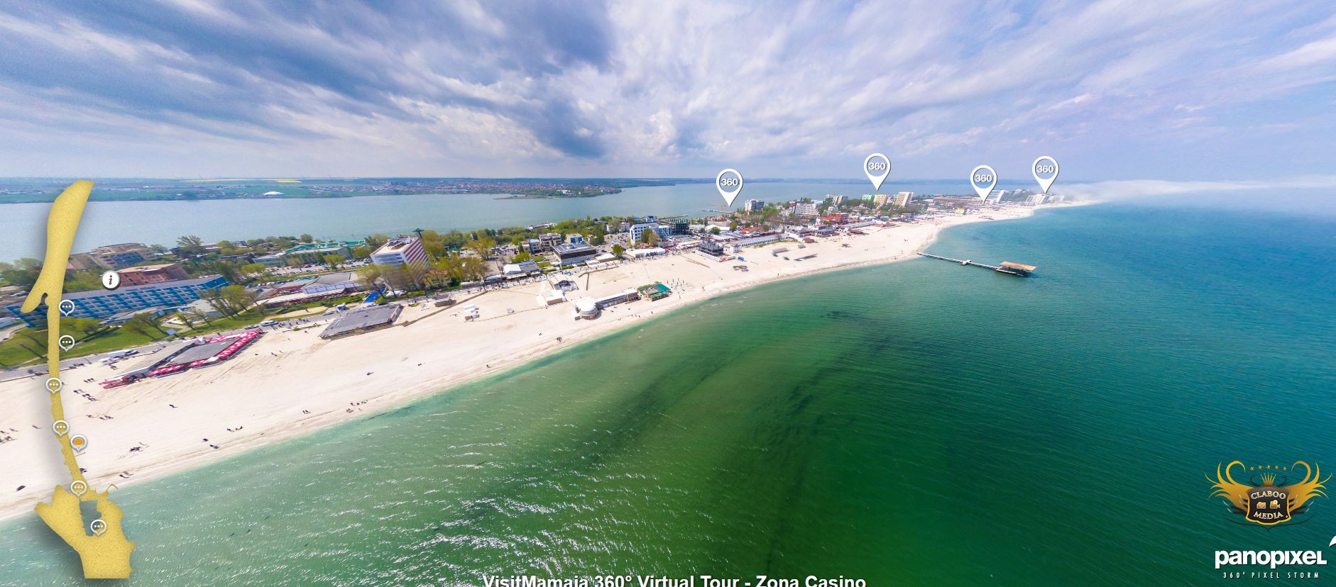Panorama 360 de grade a statiunii Mamaia. Ce atmosfera este pe litoral si cum se distreaza turistii