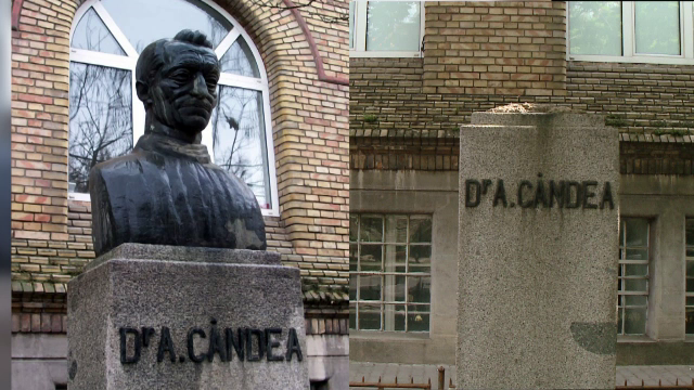 Doua statui de patrimoniu, furate din centrul Timisoarei, de sub ochii paznicilor. "Trebuie mult tupeu sa faci chestia asta"